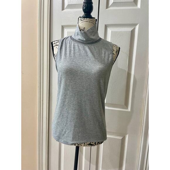 ATHLETA TOP SLEEVELESS MOCK NECK GREY SPORTY GYM VERSATILE MINIMALISTIC Sz S - Picture 9 of 15